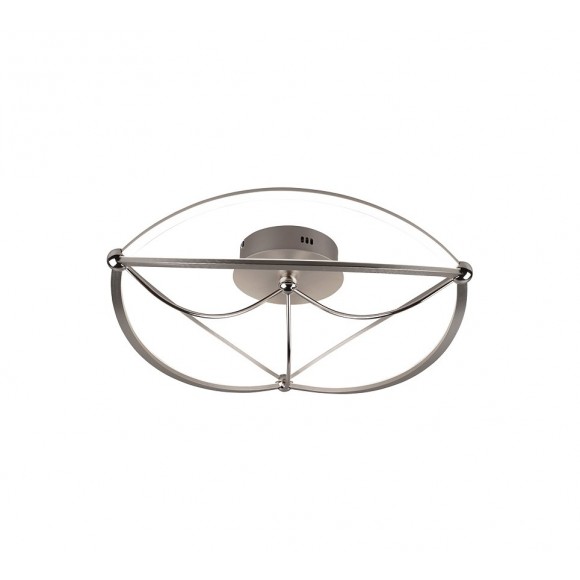 Trio 621290107 LED prisadené stropné svietidlo Charivari 1x42W | 5100lm | 3000K | IP20 - 3 fázové stmievanie, nikel