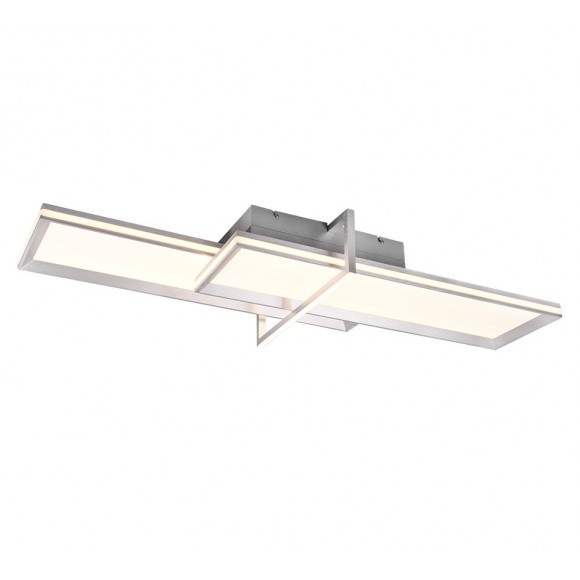 Trio 672110505 LED prisadené stropné svietidlo Charleston 1x21W + 12W | 2600lm + 1600lm | 3000K - hliník