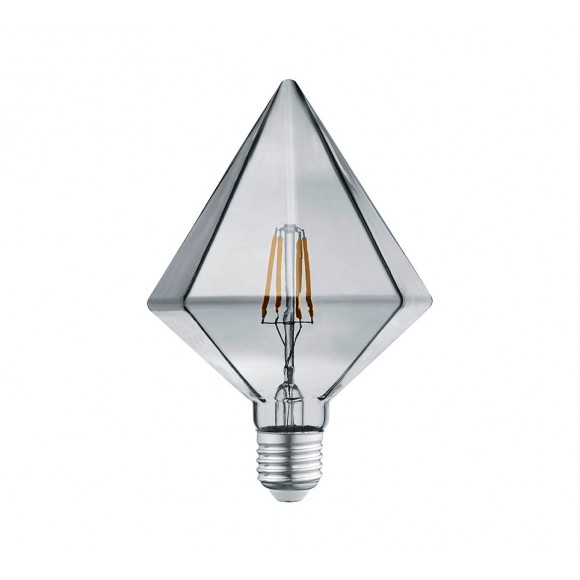 Trio 901-454 LED dizajnová filamentová žiarovka Kristall 1x4W | E27 | 140l | 3000K - dymové sklo