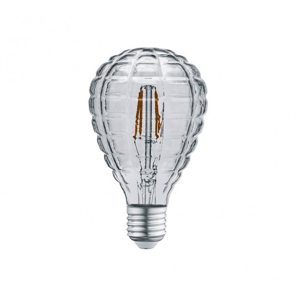 Trio 903-454 LED dizajnová filamentová žiarovka Tropfen 1x4W | E27 | 140l | 3000K - dymové sklo