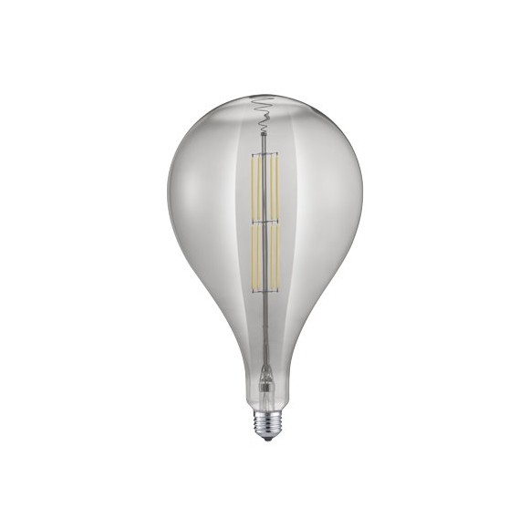 Trio 906-854 LED dizajnová filamentová žiarovka Tropfen 1x8W | E27 | 260l | 2700K - stmievateľná, dymové sklo