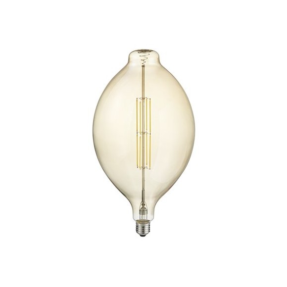 Trio 908-879 LED dizajnová filamentová žiarovka Tropfen 1x8W | E27 | 560L | 2700K - stmievateľná, jantár