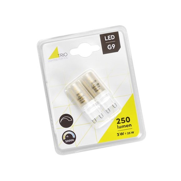 Trio 929-235 2x LED žiarovka Stiftsockel 1x3W | G9 | 250l | 3000K - stmievateľná