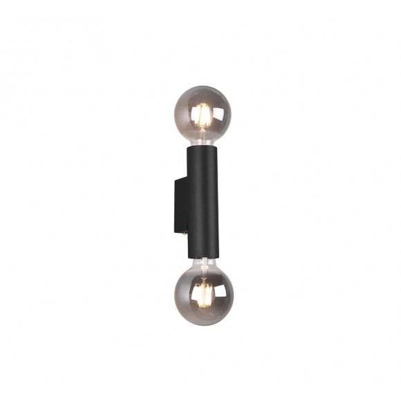 Trio R20182032 nástenné svietidlo Vannes 2x40W | E27 - horné a spodné osvetlenie, matná čierna