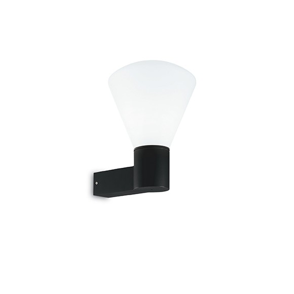Ideal Lux 173498 vonkajšie nástenné svietidlo Quverture Nero 1x60W | E27 | IP44 - čierne