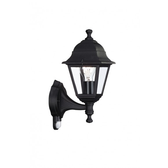 vonkajšie nástenné svietidlo s pohybovým čidlom Philips Massive 1x60W E27 - čierna