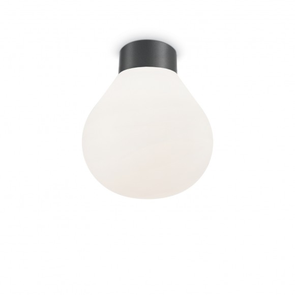 Ideal Lux 149875 vonkajšie prisadené stropné svietidlo Clio 1x60W | E27 | IP44 - antracit