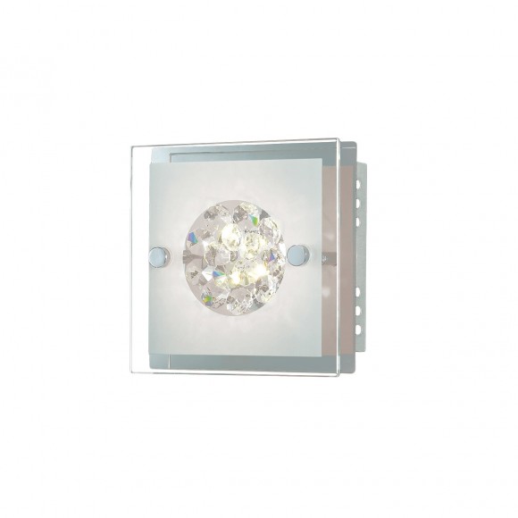 Italux W29541-1A LED nástenná lampa Declan 4W | 320lm | 3000K | IP20 - farba chróm