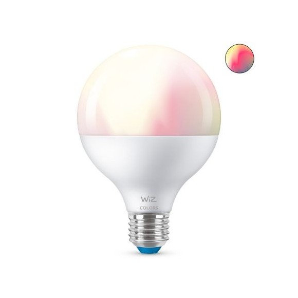 Wiz Colors 8718699786359 inteligentná LED žiarovka E27 | 1x11W | 1055lm | 2200-6500K | RGB - tvar globe