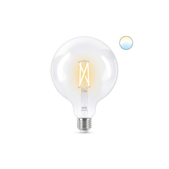 Wiz Tunable white 8718699786717 inteligentná LED filamentová žiarovka E27 | 1x6,7W | 806lm | 2700-6500K - tvar globe