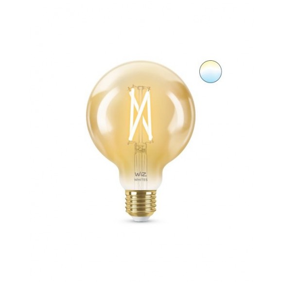 Wiz Tunable white 8718699786793 inteligentná LED dizajnová žiarovka E27 | 1x6,7W | 640lm | 2000-5000K - tvar globe
