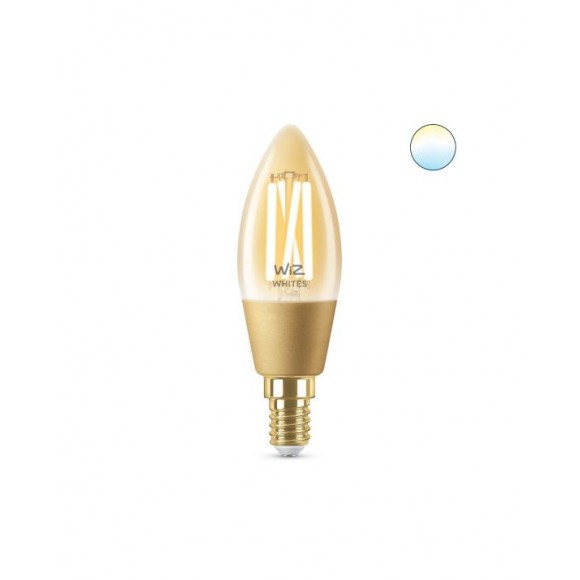 Wiz Tunable white 8718699787257 LED dizajnová žiarovka E14 | 1x4,9W | 370lm | 2000-5000K