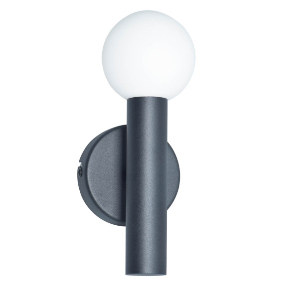 Italux WL-33574-1-BK nástenné svietidlo Filano | 5W G9 | čierna | opálová