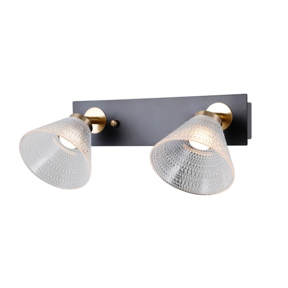 Italux WL-34393-2-BK-HBR LED bodové stropné svietidlo Orella | 8W LED | 466lm | 3000K
