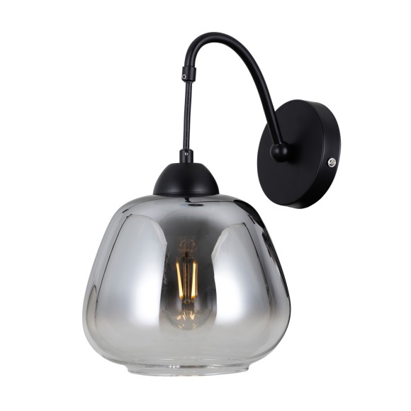 Italux WL-40824-1-BK nástenné svietidlo Felis E27