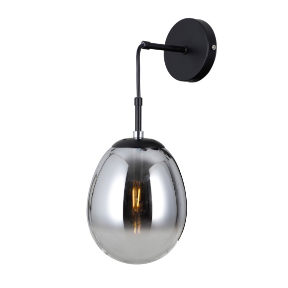 Italux WL-40825-1-BK nástenné svietidlo Meolo E14