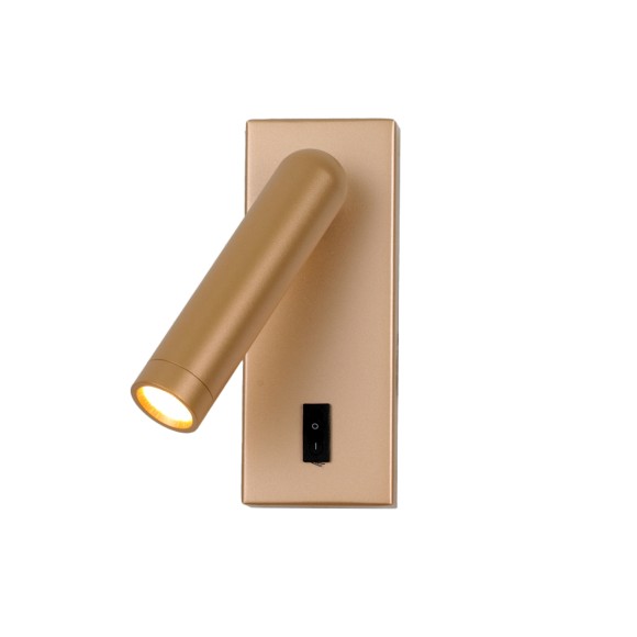 Italux WL-46376-1-GD LED bodové nástenné svietidlo Nova | 3W LED | 153lm | 3000K