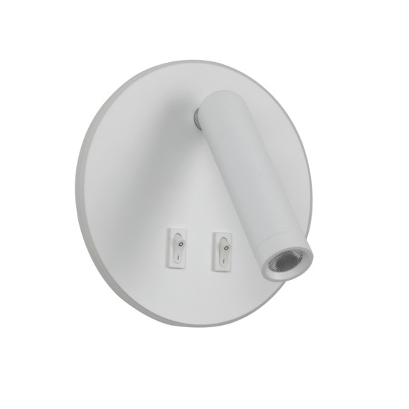 Italux WL-53742-1-WH LED bodové nástenné svietidlo Furla | 8W LED | 516lm | 3000K