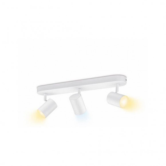 WiZ 8719514551794 LED stropné bodové svietidlo Imageo 3x5w | GU10 | 1035lm | 2700-6500K - stmievateľné, biela