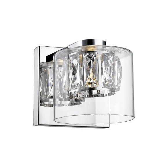 Zuma Line W0389-01A-B5AC LED nástenné svietidlo GEM | 5W integrovaný LED zdroj