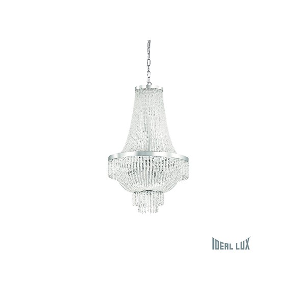 závesné stropné svietidlo - luster Ideal lux AUGUSTUS 9x40W G9 - chróm