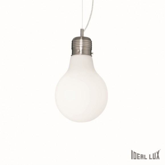 závesné svietidlo - luster Ideal lux LUCE 1x60W E27 - biela / chróm
