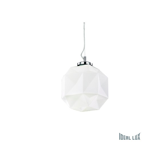 Ideal Lux 022475 závesné svietidlo Diamond Small 1x60W | E27 - biele