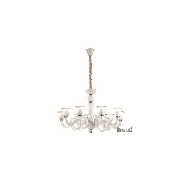 Ideal Lux 068428 závesné stropné svietidlo TESE 9x40W | E14 - biele