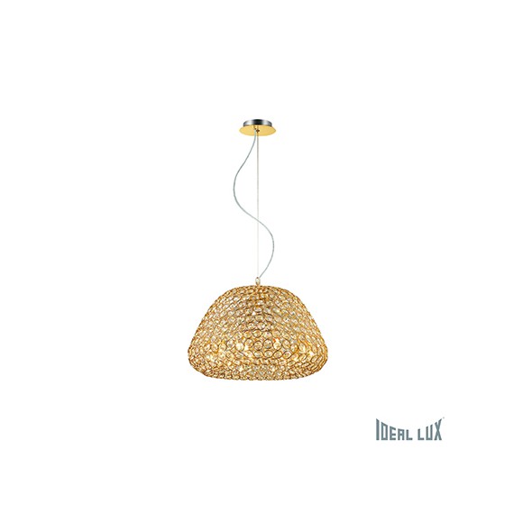 závesné svietidlo - luster Ideal lux KING 10x40W G9 - zlatá