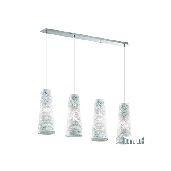 Ideal Lux 082561 závesné stropné svietidlo Basket 4x60W | E27 - biele