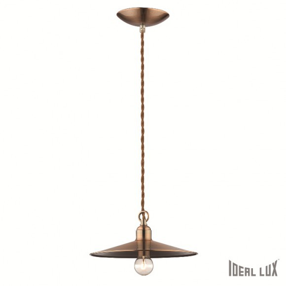 závesné svietidlo - luster Ideal lux CANTINA 1 x 40W E14 - medená