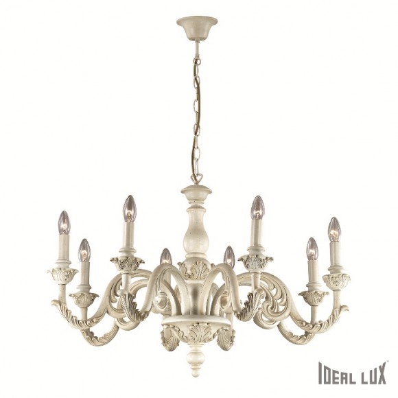 Ideal Lux 088587 závesné stropné svietidlo Giglio Bianco 8x40W | E14