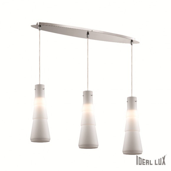 závesné svietidlo - luster Ideal lux BUD 3x60W E27 - biela