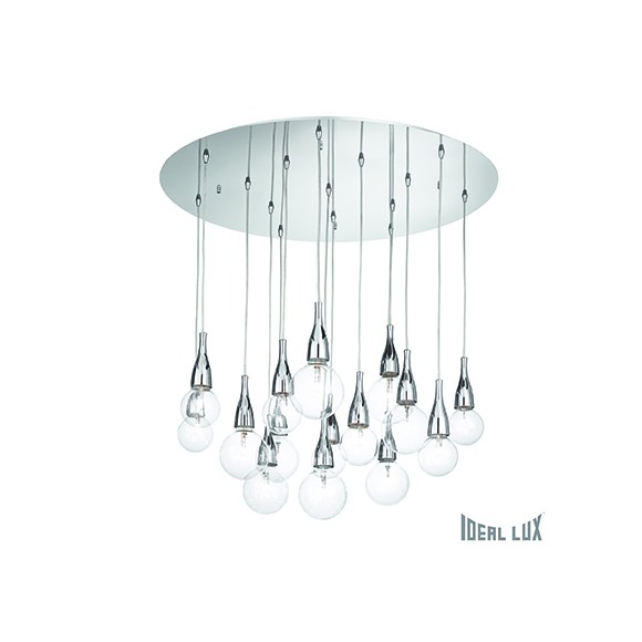 závesné svietidlo - luster Ideal lux MINIMAL 1 x 70W E27 - chróm