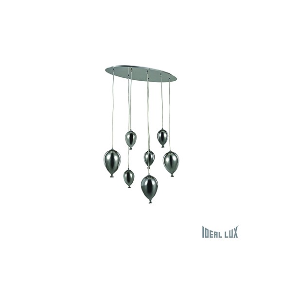 závesné svietidlo - luster Ideal lux CLOWN 7x40W G9 - chróm