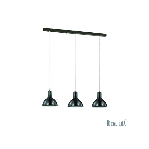 závesné svietidlo - luster Ideal lux BENNY 3x60W E27 - čierna