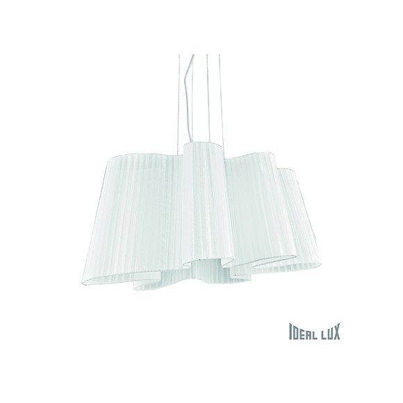 závesné svietidlo - luster Ideal lux SMUG 1x60W E27 - lesklá biela