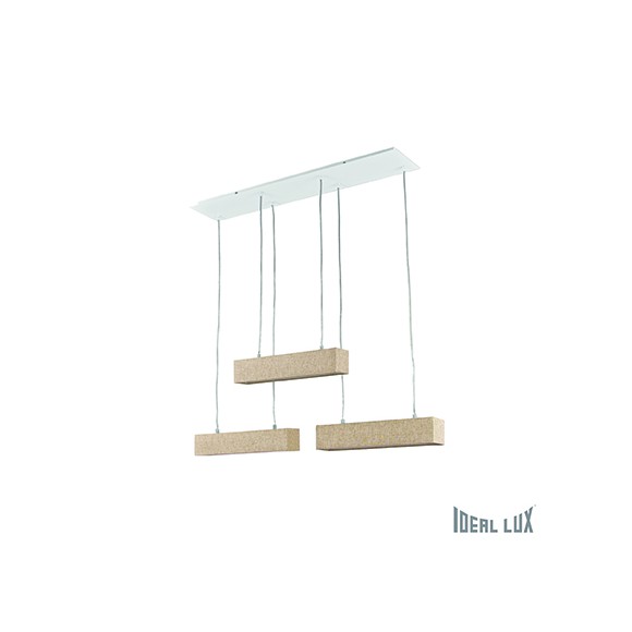  Ideal Lux 110790 závesné stropné svietidlo Canvas 6x40W | G9 - krémové