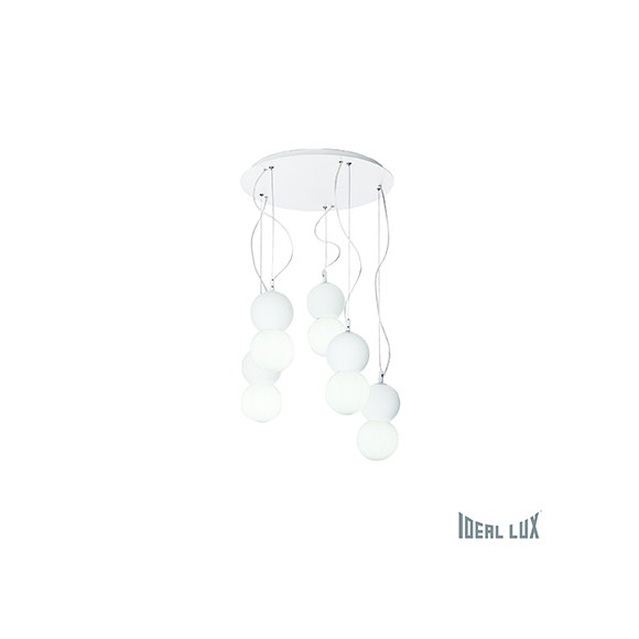 závesné svietidlo - luster Ideal lux TWO 5x60W E27 - biela