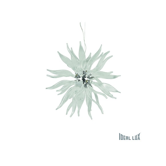 závesné svietidlo - luster Ideal lux LEAVES 12x40W G9 - transparentný