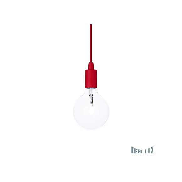 závesné svietidlo - luster Ideal lux EDISON 1x60W E27 - červená