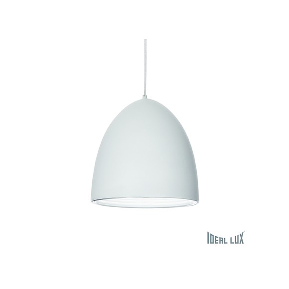 závesné svietidlo - luster Ideal lux DIN 1x60W E27 - biela