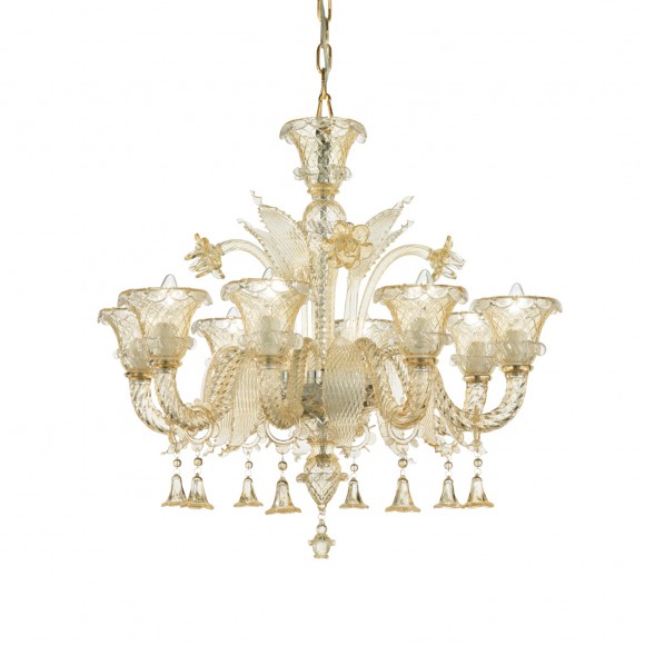 závesný luster Ideal Lux Antonietta SP8 8x40W E14 - luxusné romantika