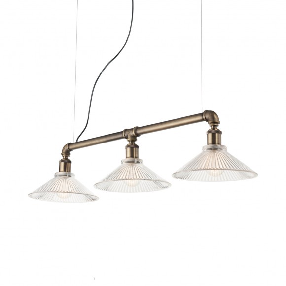 Ideal Lux 140018 závesné stropné svietidlo Astrid 3x60W | E27 - mosadz