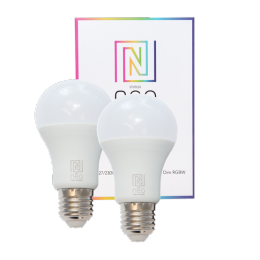 Immax NEO 07004B 2x LED žiarovka 1x8,5W | E27 | 2700K | RGB
