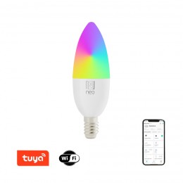 Immax NEO 07716L LED inteligentná žiarovka 1x5,5W | E14 | 470lm | 2700-6500K | CCT | RGB