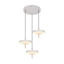 Trio T340230376 LED závesný luster KEATON  | 10W integrovaný LED zdroj | 3x1200lm | 2300+3000+4000K