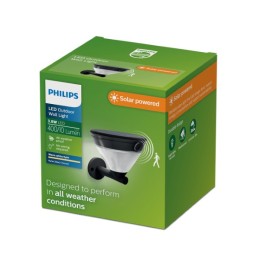 Philips 8721103105592 LED solárne vonkajšie nástenné svietidlo Kyna | 4W integrovaný LED zdroj | 40