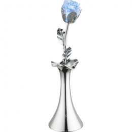Globo 28112 LED dekoratívne stolné svietidlo - ruža Jimmy 3xAAA | RGB - strieborná
