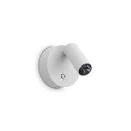 Ideal lux 347479 LED bodové nástenné svietidlo ELF | 3W integrovaný LED zdroj | 200lm | 3000K